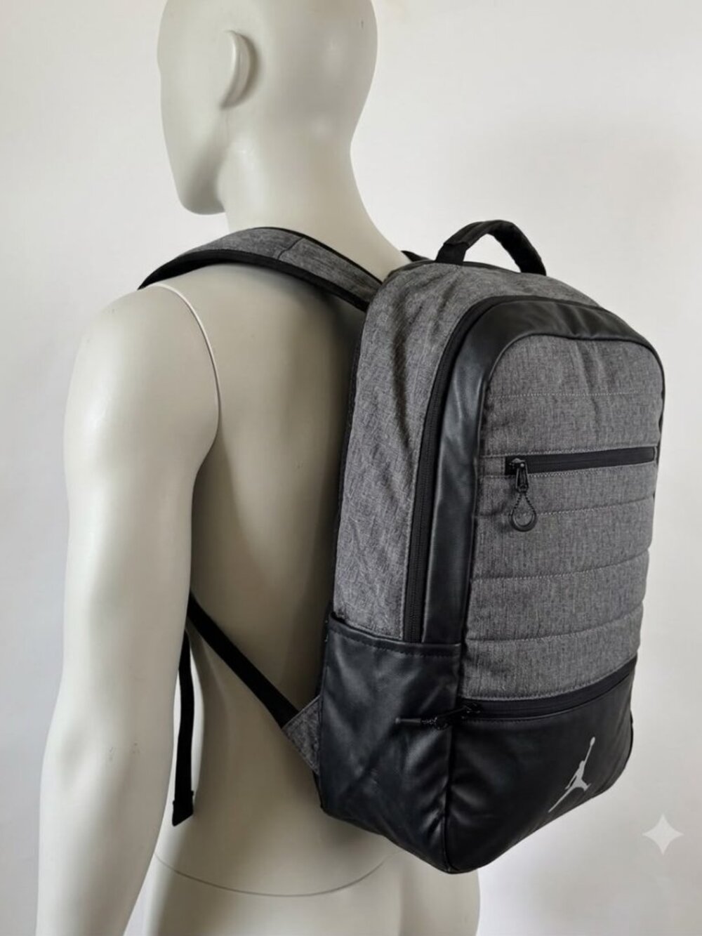 Jordan Jumpman Airborne Large Backpack Grey/Black - 15" Laptop Sleeve